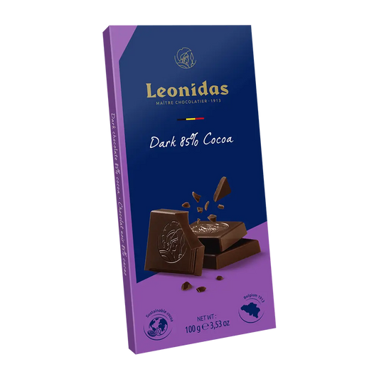 შავი შოკოლადის ფილა, 85% კაკაო, 100გრ